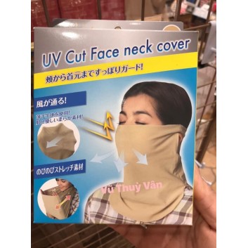 Khẩu trang che nắng, bụi UV CUT cho mặt và cổ hàng chuẩn nội địa Nhật  | Khăn choàng cổ