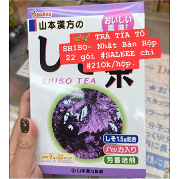 Trà tía tô Shiso Nhật Bản hộp 22 gói | Thuốc bổ