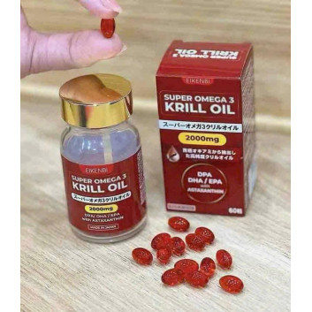 Dầu nhuyễn thể Super Omega 3 Krill Oil 2000mg Eikenbi Nhật Bản | Thuốc bổ