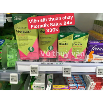 Viên sắt thuần chay Floradix Salus 84 viên | Thuốc bổ