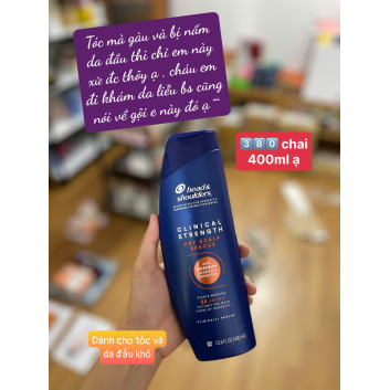 Dầu gội trị gàu 2 in 1 Head & Shoulders 400ml màu cam , tóc khô