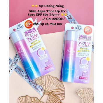 Xịt Chống Nắng Skin Aqua Tone Up UV Spray