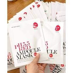 Mặt nạ giấy So'natural PH5.5 Red Ampoule Mask     