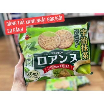 Bánh quy vị trà xanh Bourbon Roanne Uji Matcha - Nhật Bản