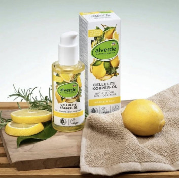 Dầu dưỡng thể dưỡng da & ngăn ngừa sần vỏ cam ALVERDE CELLULITE KÖRPER-ÖL, Đức