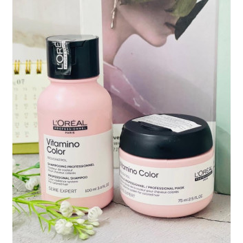 Set gội + ủ tóc Loreal Vitamino Color