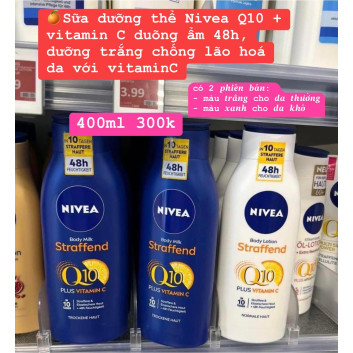 Sữa dưỡng thể Nivea Q10 + vitamin C 400ml