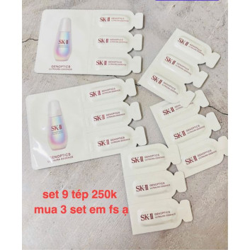 Set 9 ống tinh chất dưỡng trắng SK II Ultraura Essence