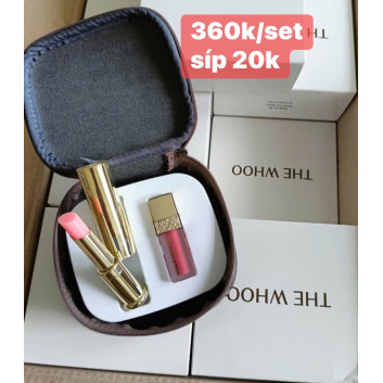 Set son Whoo Gongjinhyang Mi Glow Lip Balm màu hồng