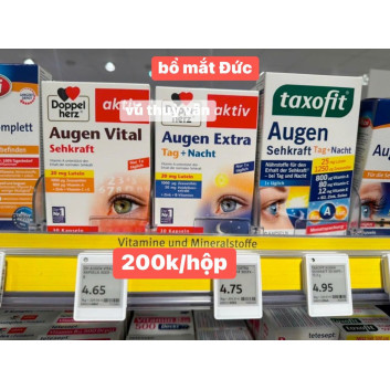 Viên uống bổ mắt Doppelherz Augen Extra Tag Nacht, 30 viên
