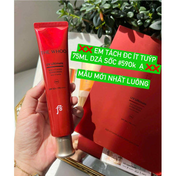 Kem chống nắng The Whoo UV Ultimate Red Vitamin Sunscreen SPF50+/PA++++ 25ml
