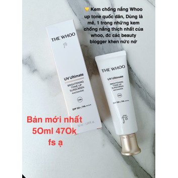 Kem chống nắng The Whoo UV Ultimate Brightening Tone-up SunScreen 50ml