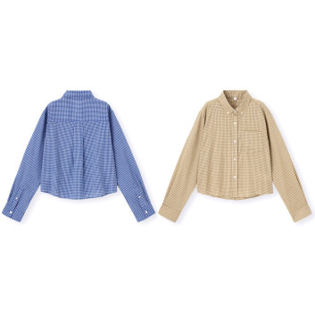 Áo sơ mi kẻ caro Gu