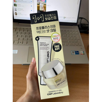 Set 2 kem dưỡng CNP Chiết Xuất Keo Ong Phục Hồi Da Propolis Ampule Active Shot Cream