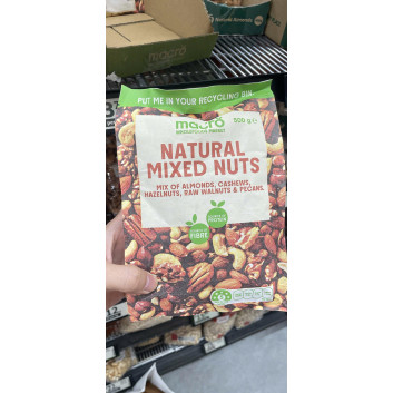 Natural mixed nuts 500g