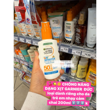 Xịt chống nắng Garnier Ambre Solaire  | Body