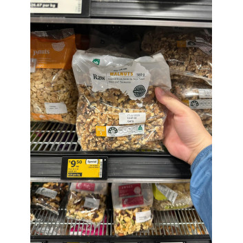 Hạt óc chó thô Raw Walnuts 500g | Các loại rau, quả, củ