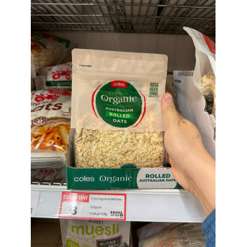 Yến mạch hữu cơ Organic Coles 500g | Các loại rau, quả, củ