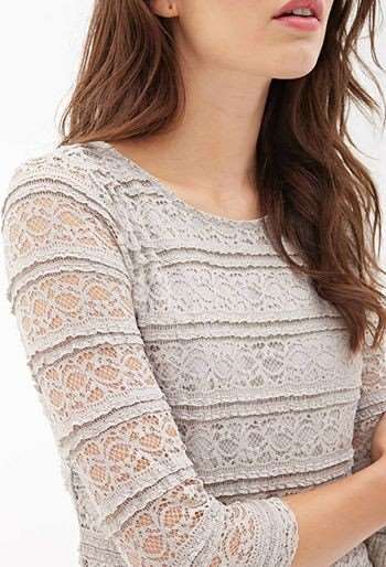 Đầm ren tay lửng F21