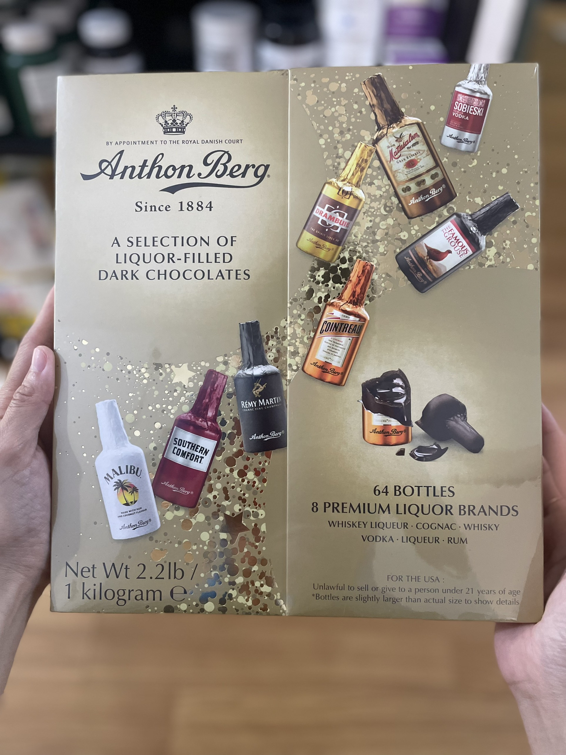 Chocolate nhân rượu Anthon Berg hộp 64 chai — ảnh chính