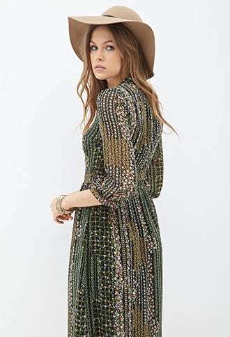 Đầm Floral Print Midi Dress