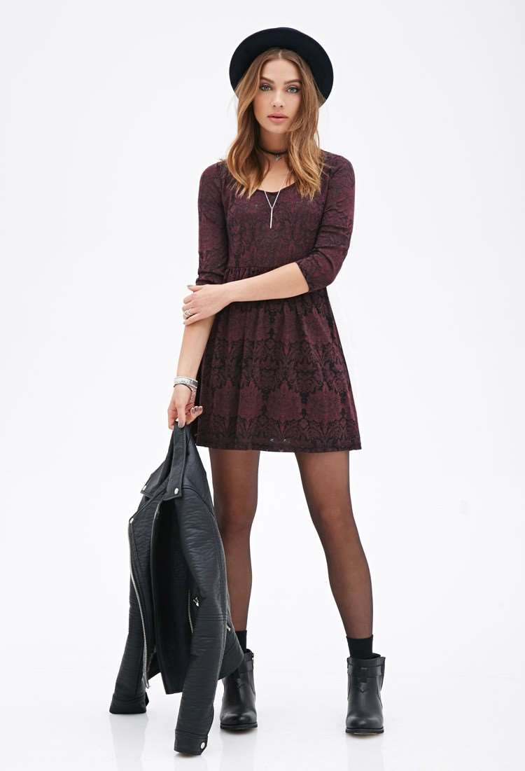 Đầm Baroque Mesh Babydoll Dress