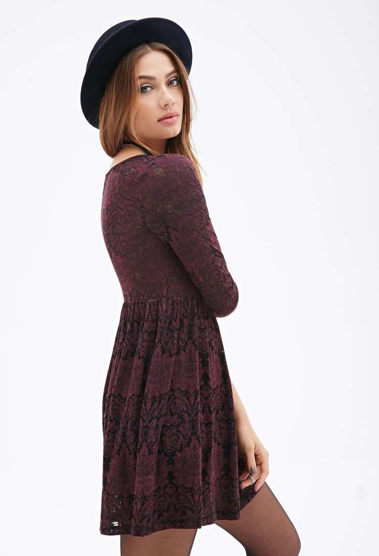 Đầm Baroque Mesh Babydoll Dress