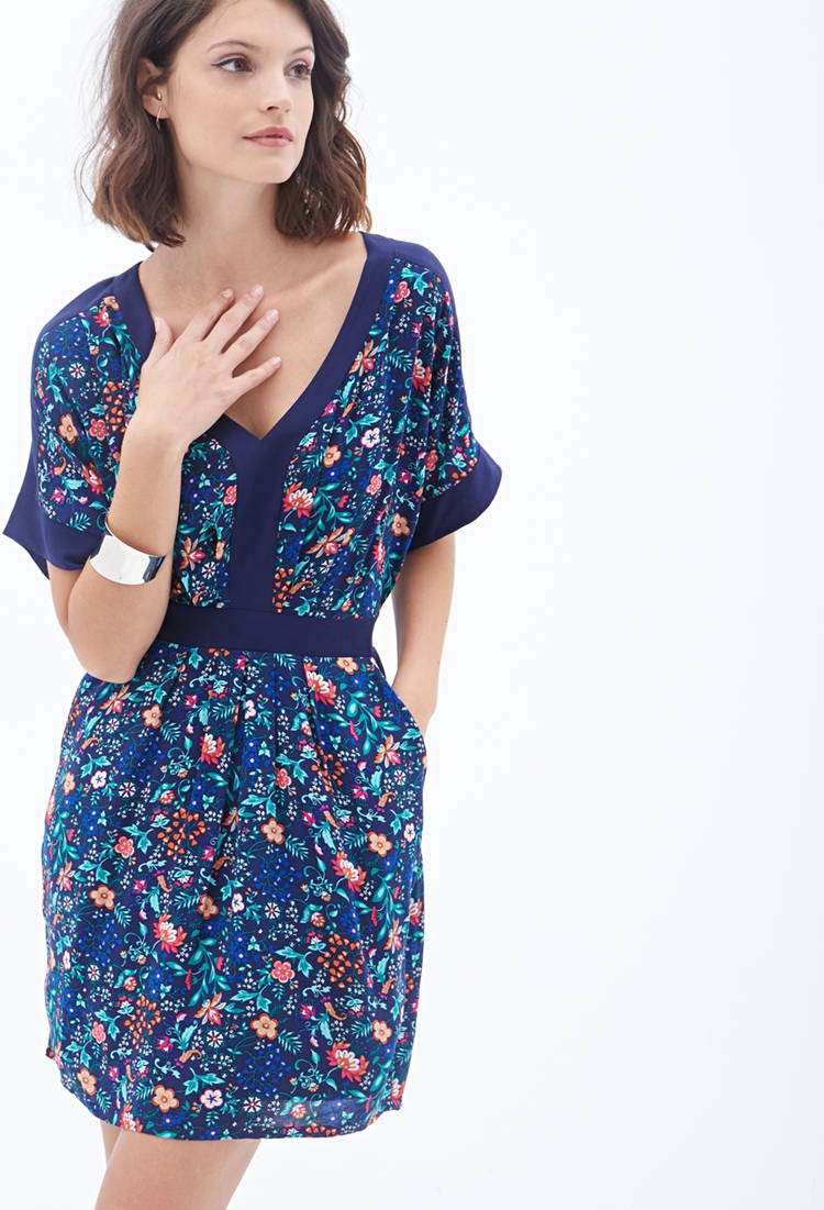 ĐẦM TROPICAL FLORAL DOLMAN DRESS 