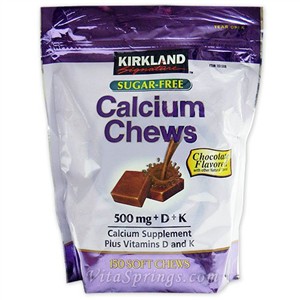 Kẹo nhai bổ sung canxi hương chocolate Kirkland Signature (180 viên) — ảnh chính