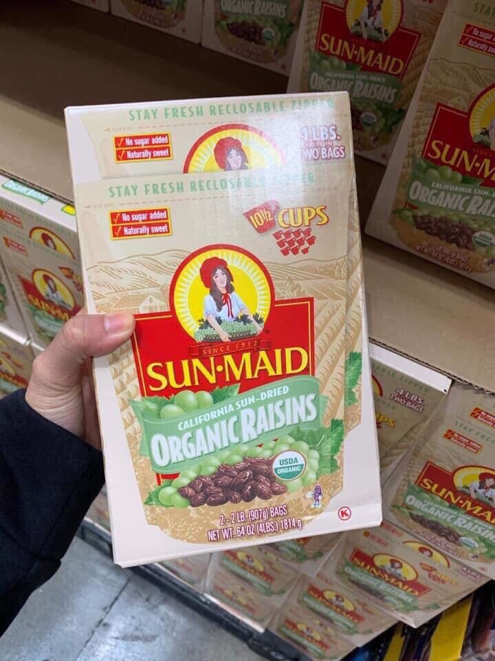 Nho khô tự nhiên hữu cơ Sun-maid Organic Raisins  — ảnh chính