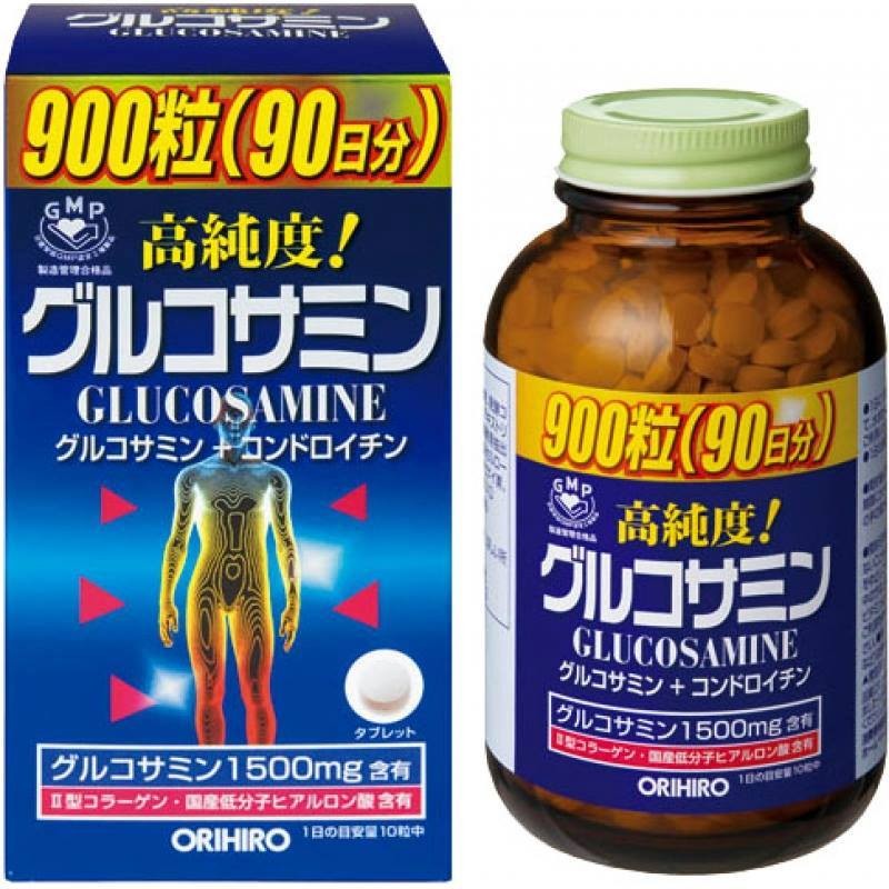 Thuốc bổ xương khớp Glucosamine Orihiro Nhật 1500mg hộp 900 viên