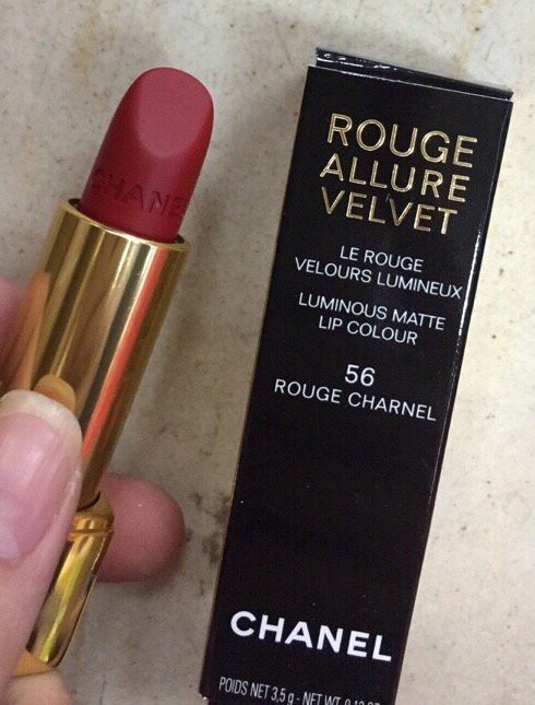 SON CHANEL ROUGE ALLURE VELVET màu 56 ROUGE CHARNEL — ảnh chính