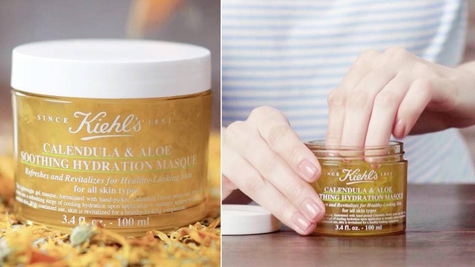 MẶT NẠ HOA CÚC - LÔ HỘI LÀM DỊU DA KIEHL'S CALENDULA & ALOE SOOTHING HYDRATION MASQUE 100ml                 — ảnh chính
