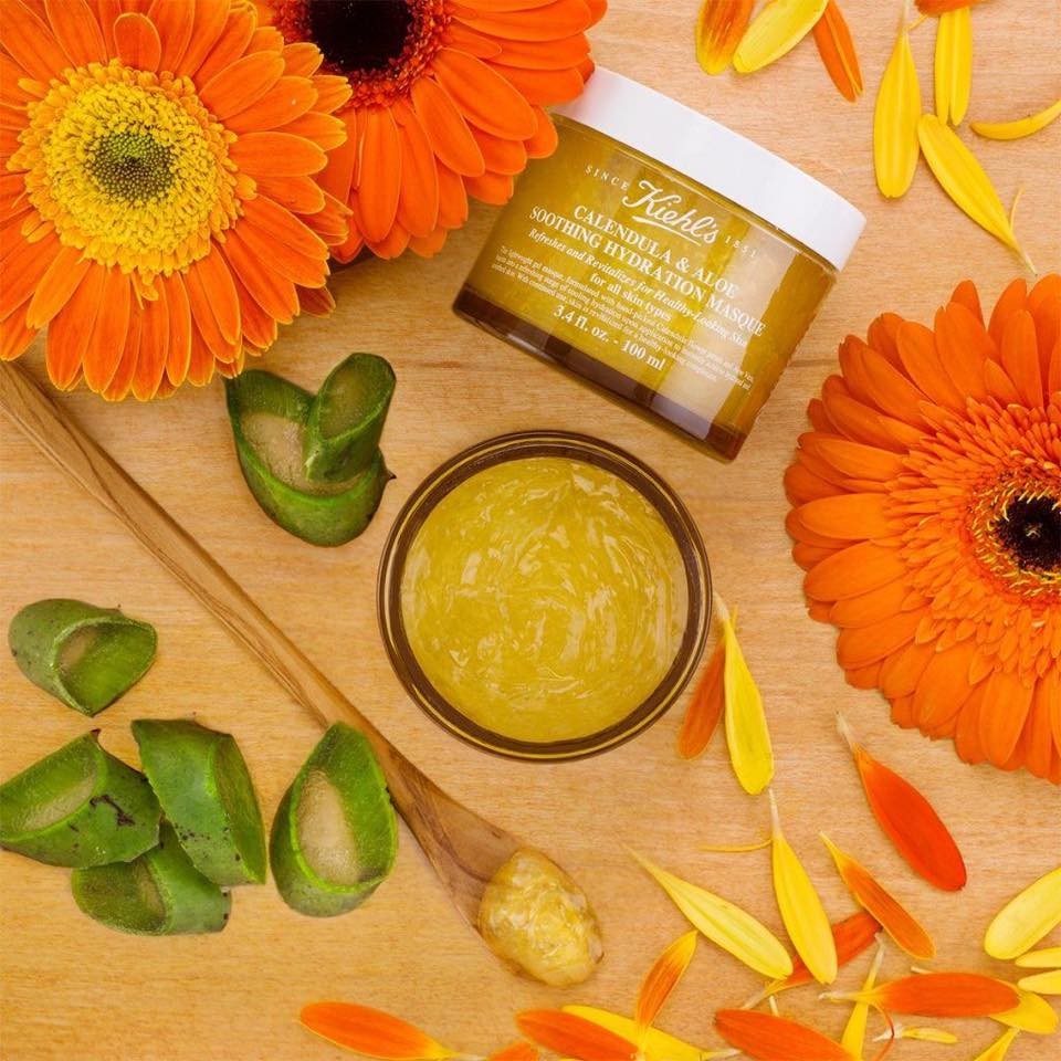 MẶT NẠ HOA CÚC - LÔ HỘI LÀM DỊU DA KIEHL'S CALENDULA & ALOE SOOTHING HYDRATION MASQUE 100ml                 — ảnh 2