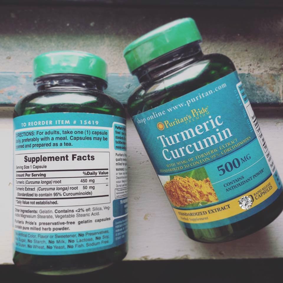 Tinh chất nghệ vàng Puritan's Pride Turmeric Curcumin 500 mg — ảnh chính