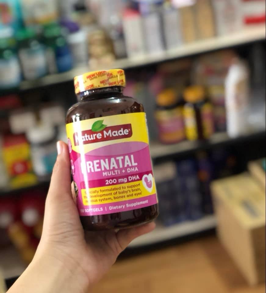 Thuốc Bổ Bà Bầu Prenatal – Nature Made Prenatal Multi DHA 150 Viên