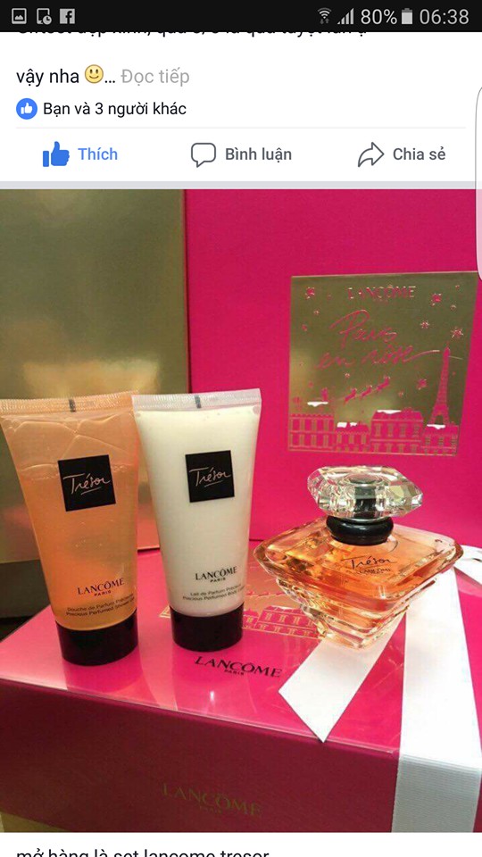 NƯỚC Hoa SET LANCOME TRESOR EDP 50ml — ảnh chính