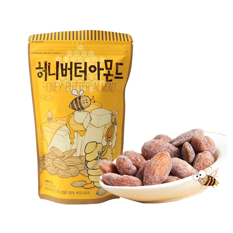 Hạnh nhân tẩm mật ong Hàn Quốc 250g           — ảnh chính