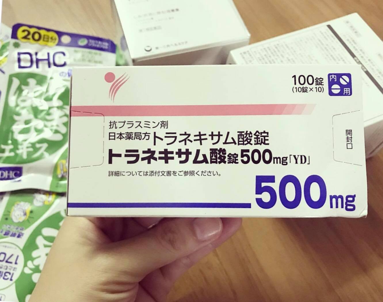 Viên uống đặc trị nám Transamin 500mg , hộp 100 viên         — ảnh chính