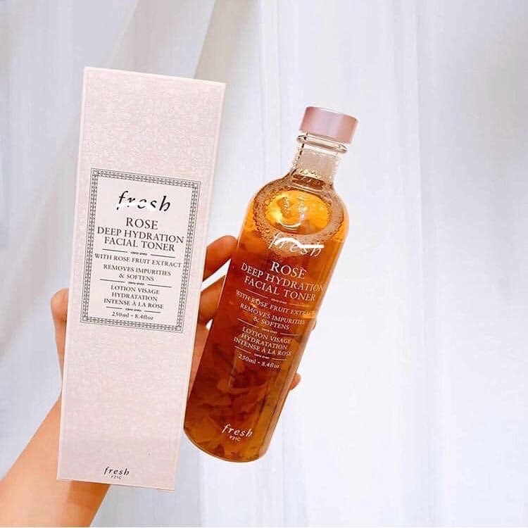 Nước hoa hồng Fresh Rose Deep Hydration Facial Toner 250ml — ảnh chính