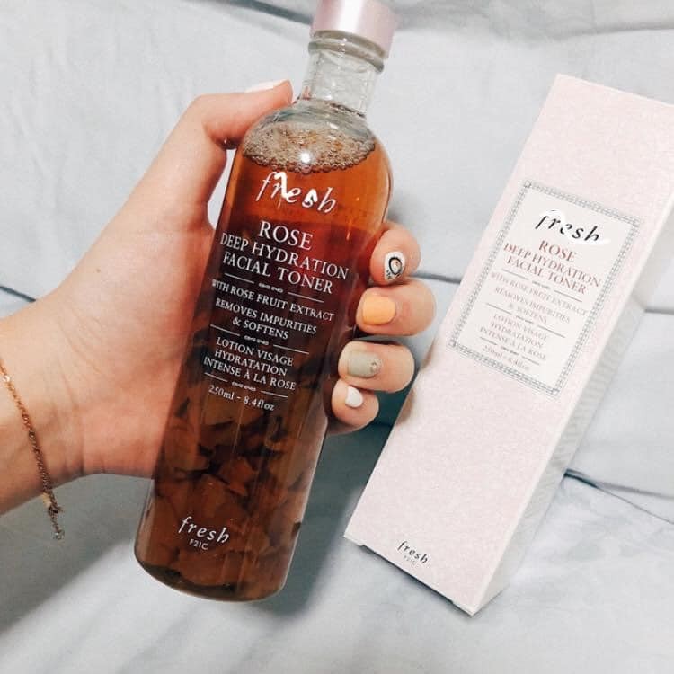 Nước hoa hồng Fresh Rose Deep Hydration Facial Toner 250ml — ảnh 3