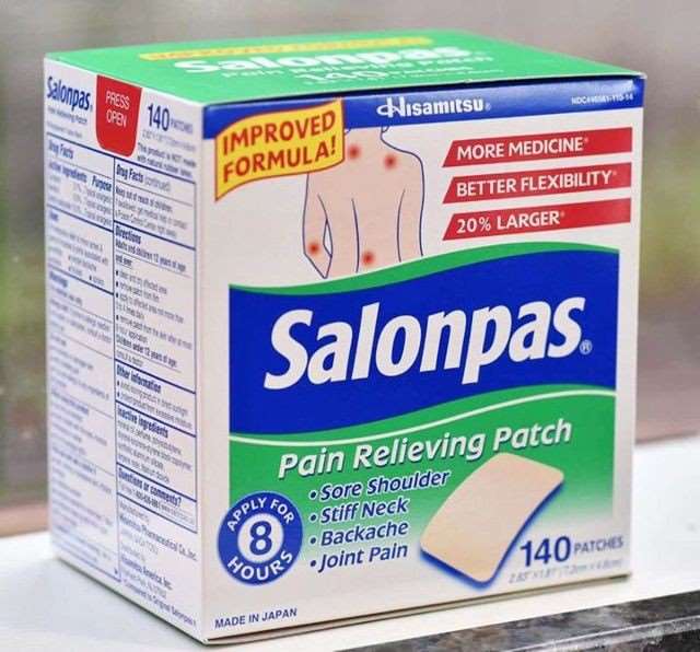 Cao dán giảm dau nhức Salonpas hàng Mỹ hộp 140 miếng  — ảnh 2