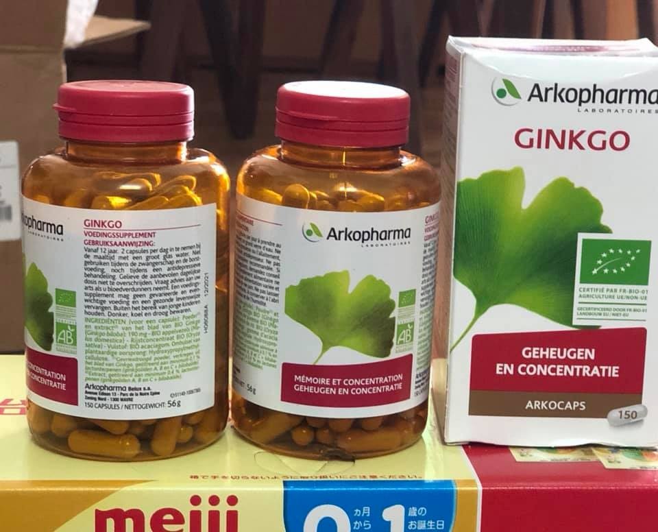 Thuốc bổ não ginkgo Arkopharma 150 viên  của Pháp  — ảnh chính