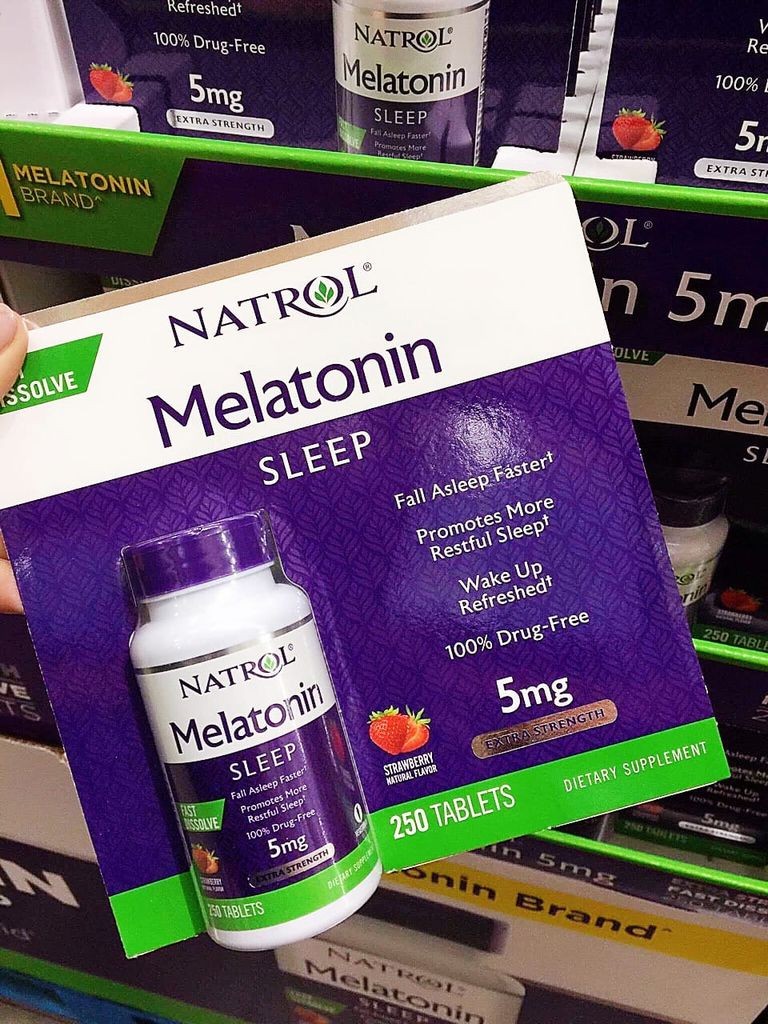 VIÊN NGẬM GIÚP NGỦ NGON NATROL MELATONIN SLEEP 5MG  — ảnh chính