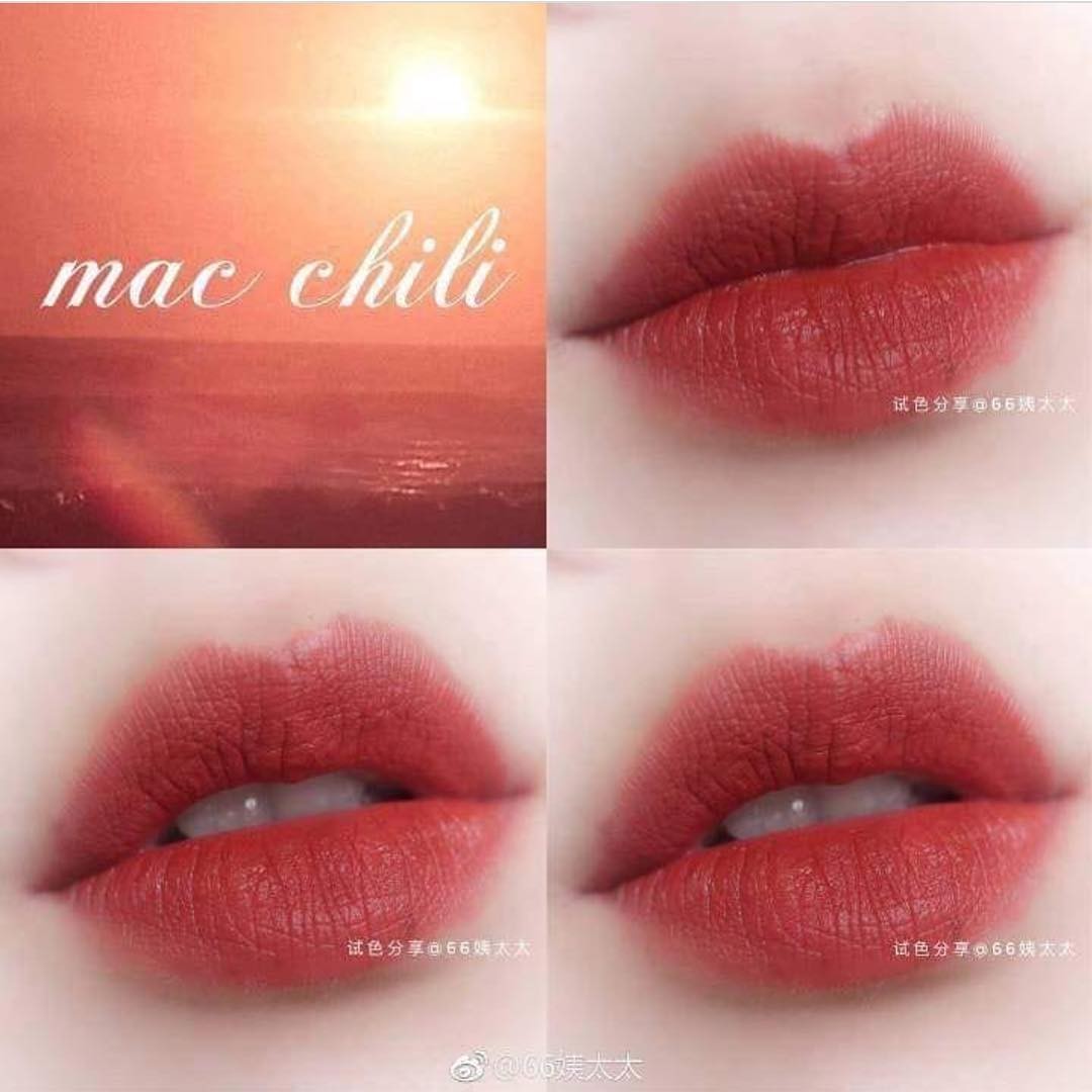 MAC Chili màu đỏ pha chút cam và nâu