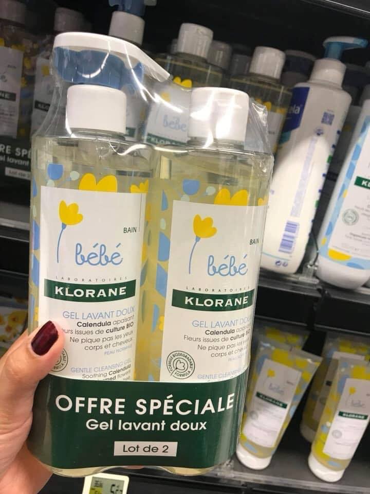 Combo 2 chai sữa tắm gội Klorane Bebe — ảnh chính