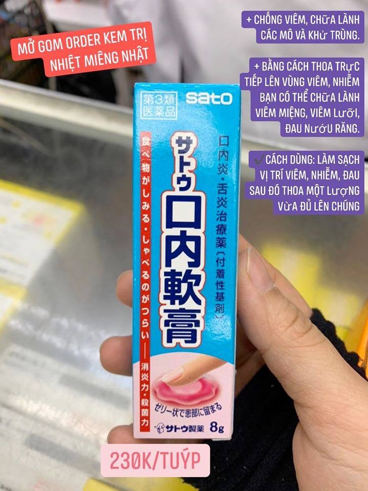 Kem trị nhiệt miệng Sato Nhật — ảnh chính