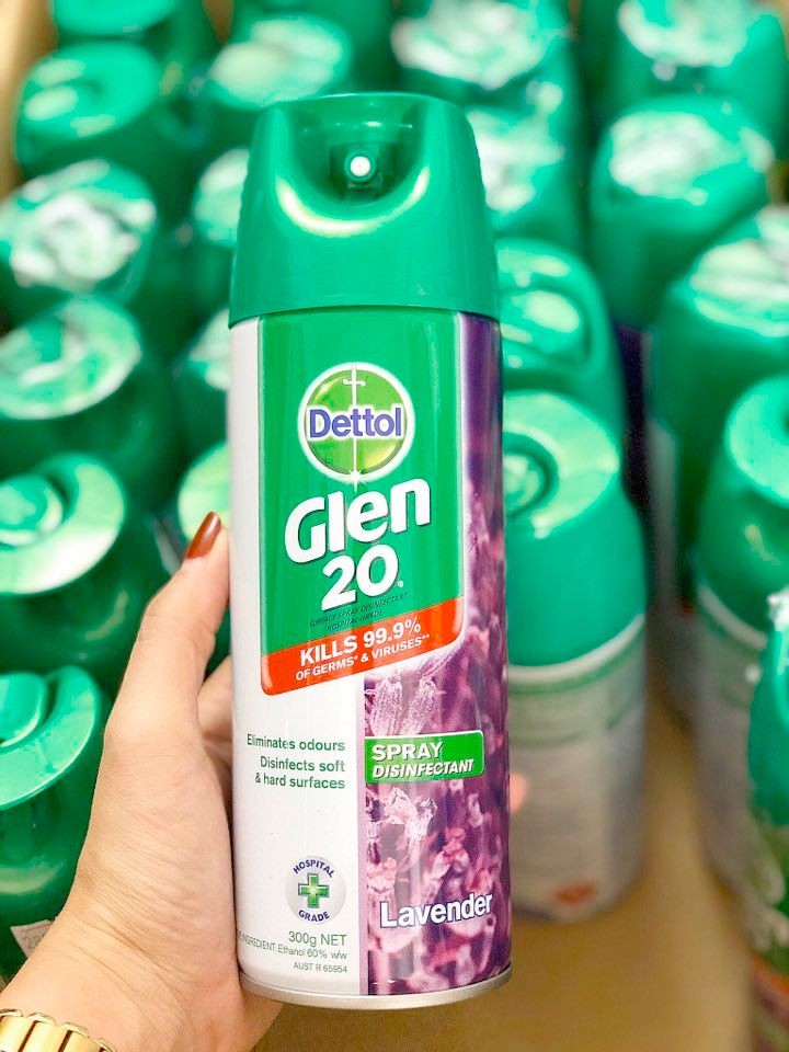 Xịt diệt khuẩn và virut Dettol Glen 20 Spray Disinfectant 
