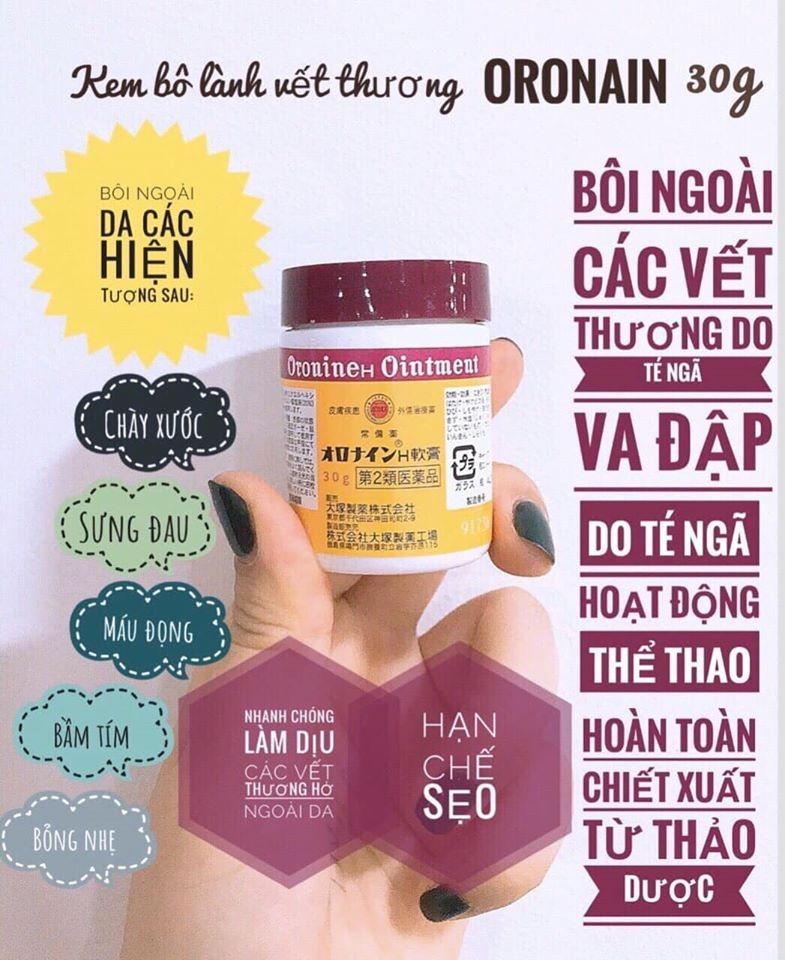 Thuốc mỡ làm nhanh lành vết thương Oronine H Ointment