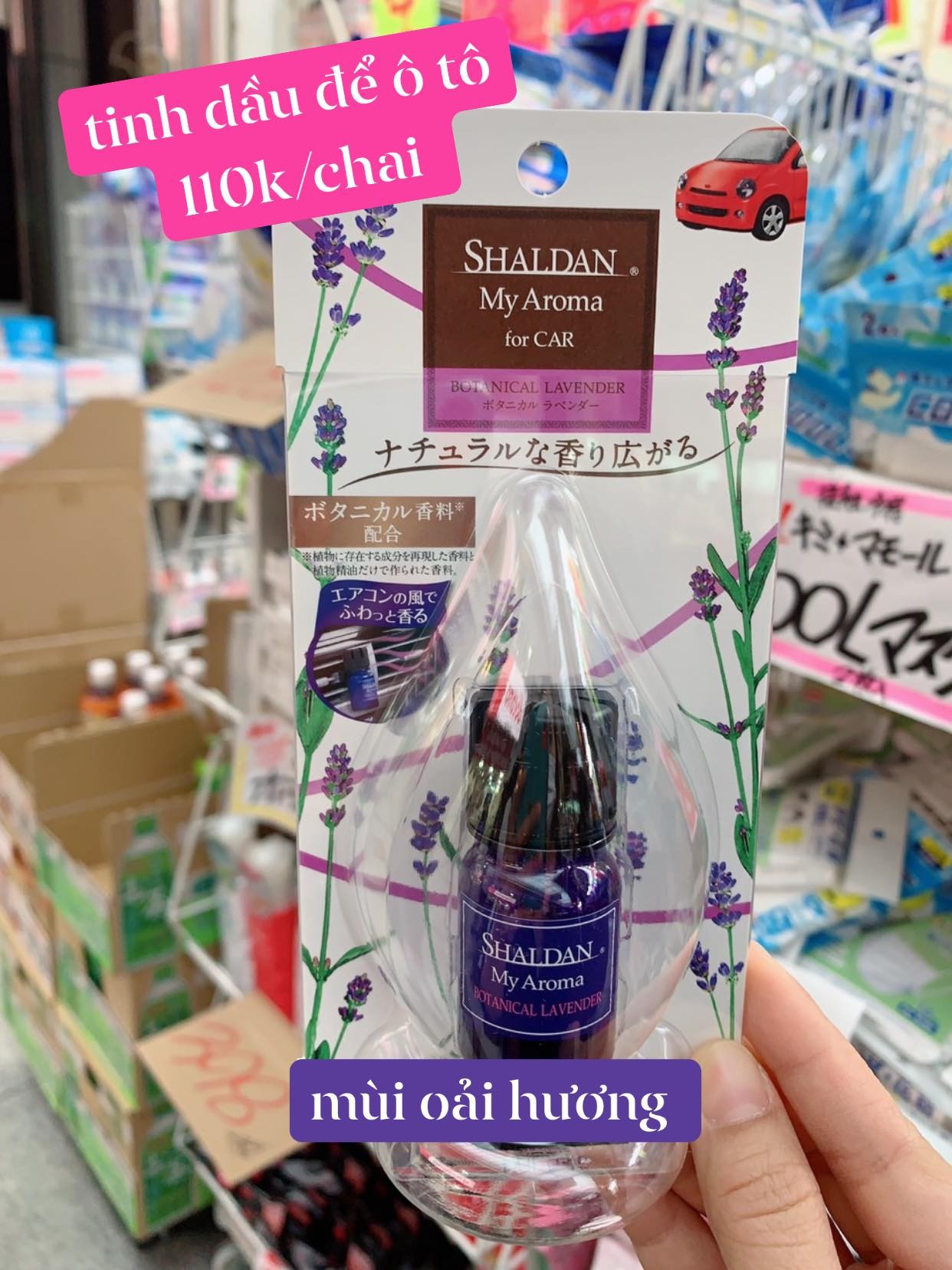 tinh dầu cho ô tô Shaidan oải hương